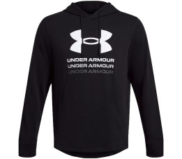 Bluza męska Under Armour UA Rival Terry Graphic Hoodie czarna 1386047 001